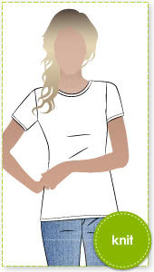 Alannah T-Shirt Sewing Pattern By Style Arc - The ultimate basic T-shirt