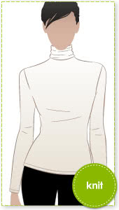 Alexi Top Sewing Pattern By Style Arc - Knit pull on skivvy with roll neck