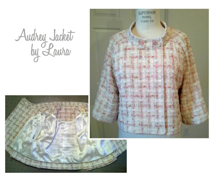 Audrey Jacket Sewing Pattern By Laura And Style Arc - Slightly flared retro jacket with wide sleeves