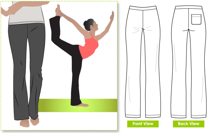 Becky Yoga Pant Sewing Pattern – Casual Patterns – Style Arc