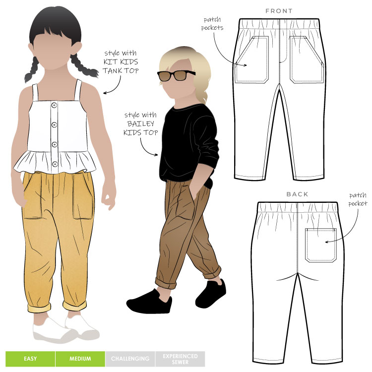 Vikalpah: How to alter kids pants - Different ways of No-sew