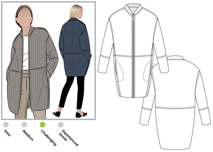 Cocoon Jacket PDF Sewing Pattern And Tutorial | lupon.gov.ph