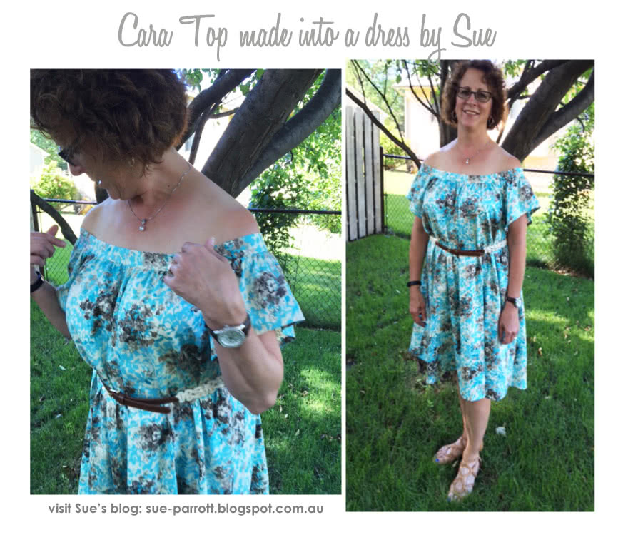 Cara Top Sewing Pattern By Sue And Style Arc - Fashionable off-the-shoulder top