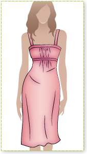 Chrissy Dress Sewing Pattern By Style Arc - Beautiful dress with soft gathers at front