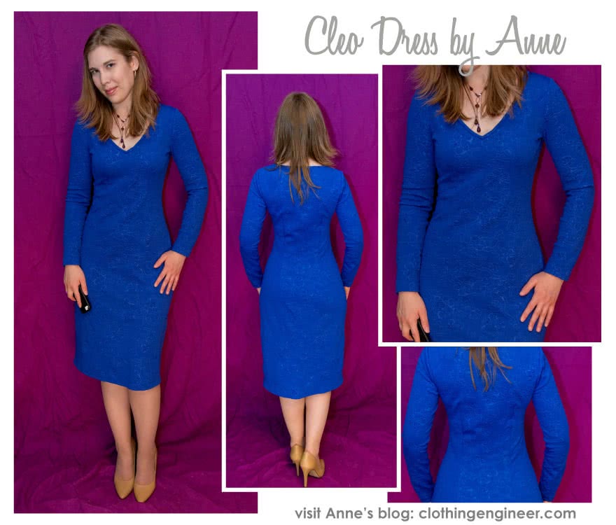 Cleo Knit Dress Sewing Pattern By Anne And Style Arc - This basic knit dress will become be a great staple in your wardrobe