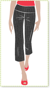 Cruising Kate Pant Sewing Pattern By Style Arc - This 'must have' pant is great for holiday wardrobe