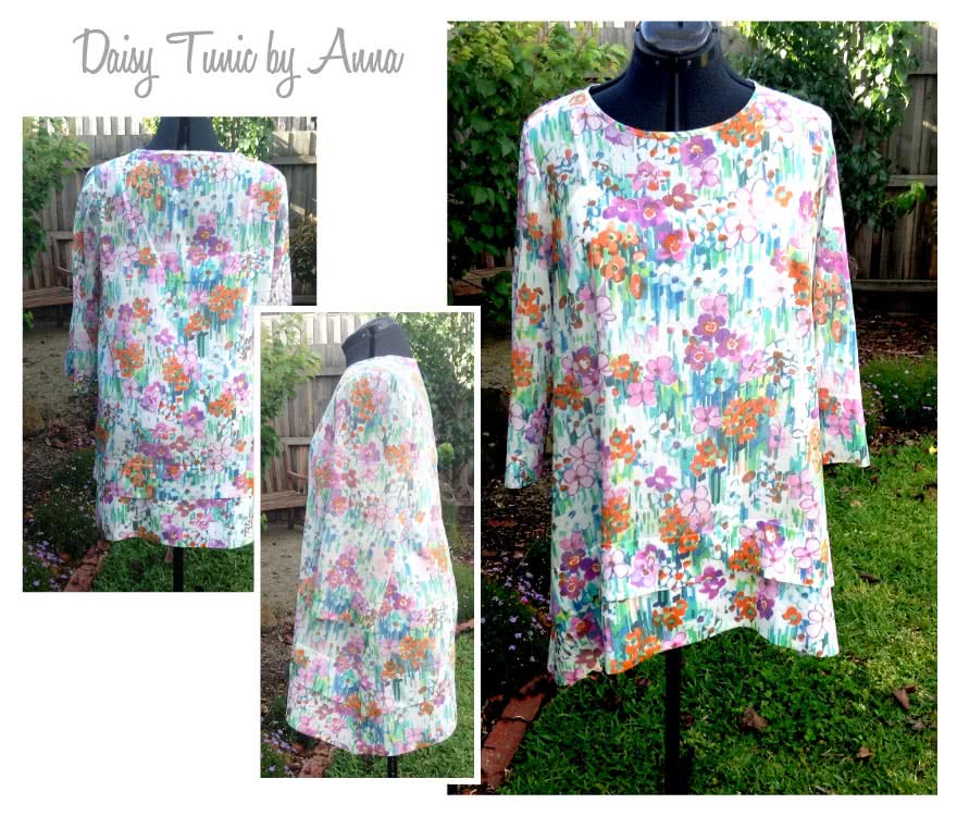 Daisy Designer Tunic Sewing Pattern By Anna And Style Arc - Interesting tunic top fabulous angled hems and side pockets