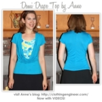 Demi Drape Top Sewing Pattern By Anne And Style Arc