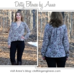 Dotty Blouse Sewing Pattern By Style Arc