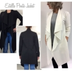 Estelle Jacket + Black Ponte Sewing Pattern Fabric Bundle By Style Arc