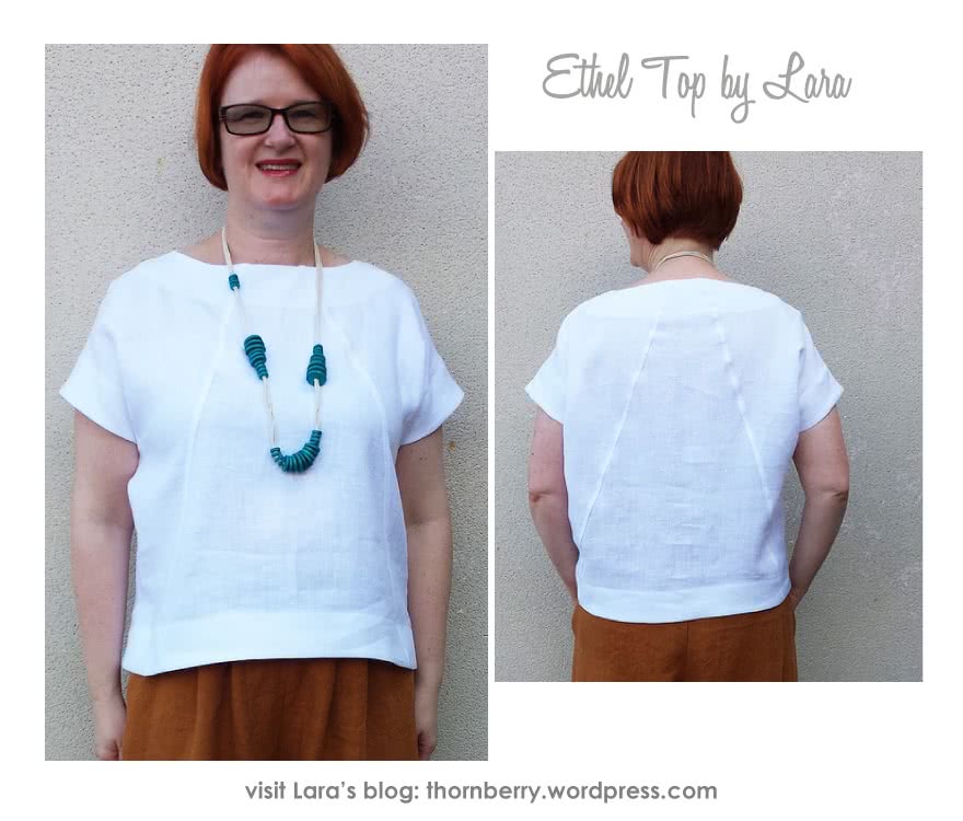 Ethel Designer Top Sewing Pattern By Lara And Style Arc - New square shaped designer top