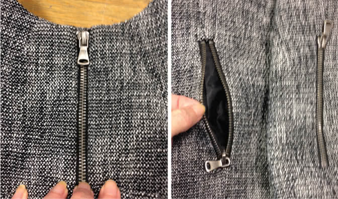 How to sew an exposed zip - Step 8