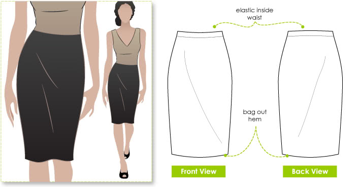 One piece shop skirt pattern