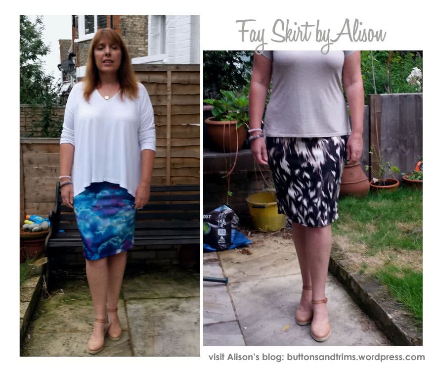 Fay Skirt Sewing Pattern By Alison And Style Arc - Figure hugging pull-on one piece skirt