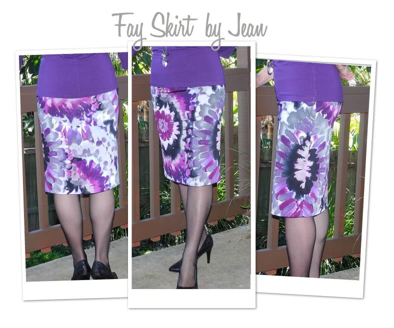 Fay Skirt Sewing Pattern By Jean And Style Arc - Figure hugging pull-on one piece skirt