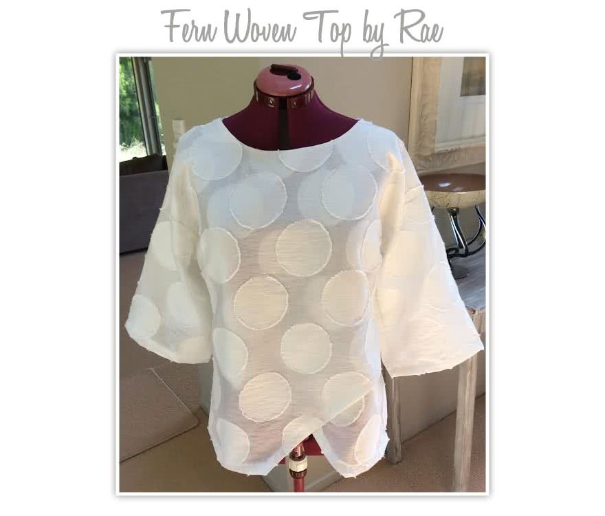 Fern Woven Top Sewing Pattern By Rae And Style Arc - Great, slip-on asymmetrical woven top