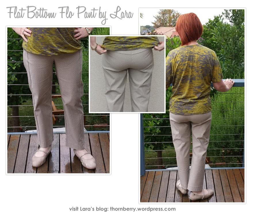 Flat Bottom Flo Pant Sewing Pattern By Lara And Style Arc - This is a pull on pant especially drafted for a “flat bottom”