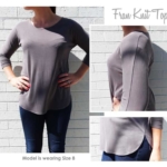 Fran Knit Top Sewing Pattern By Style Arc