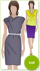 Franki Dress / Top Sewing Pattern By Style Arc - Cowl neck dress / top