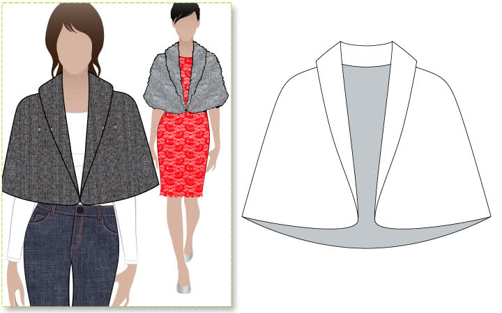 Greta Cape Style Arc Custom Cape Sewing Pattern Greta Cape Style Arc Custom Cape Sewing Pattern