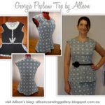 Georgia Peplum Top Sewing Pattern By Allison And Style Arc