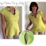 Georgia Peplum Top Sewing Pattern By Lesley And Style Arc