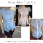 Georgia Peplum Top Sewing Pattern By Eve And Style Arc