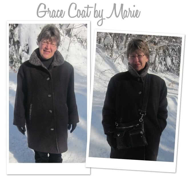 Grace Trans-Seasonal Coat Sewing Pattern By Marie And Style Arc - Easy to wear every day unlined coat for all seasons