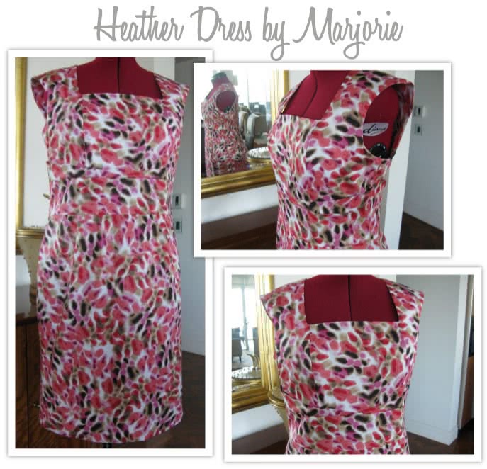 Heather Dress Sewing Pattern By Marjorie And Style Arc - Great day dress with flattering extended shoulder