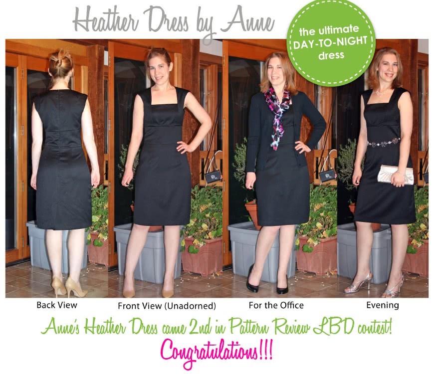 Heather Dress Sewing Pattern By Anne And Style Arc - Great day dress with flattering extended shoulder