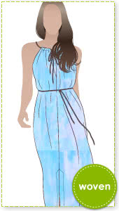 Holiday Maxi Cover Up Sewing Pattern By Style Arc - Keyhole maxi cover up