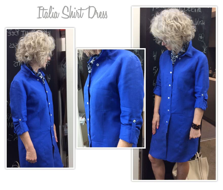 Italia Shirt Dress Sewing Pattern By Style Arc - This is an extension of your favourite denim shirt