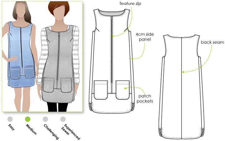 designer pinafore dress