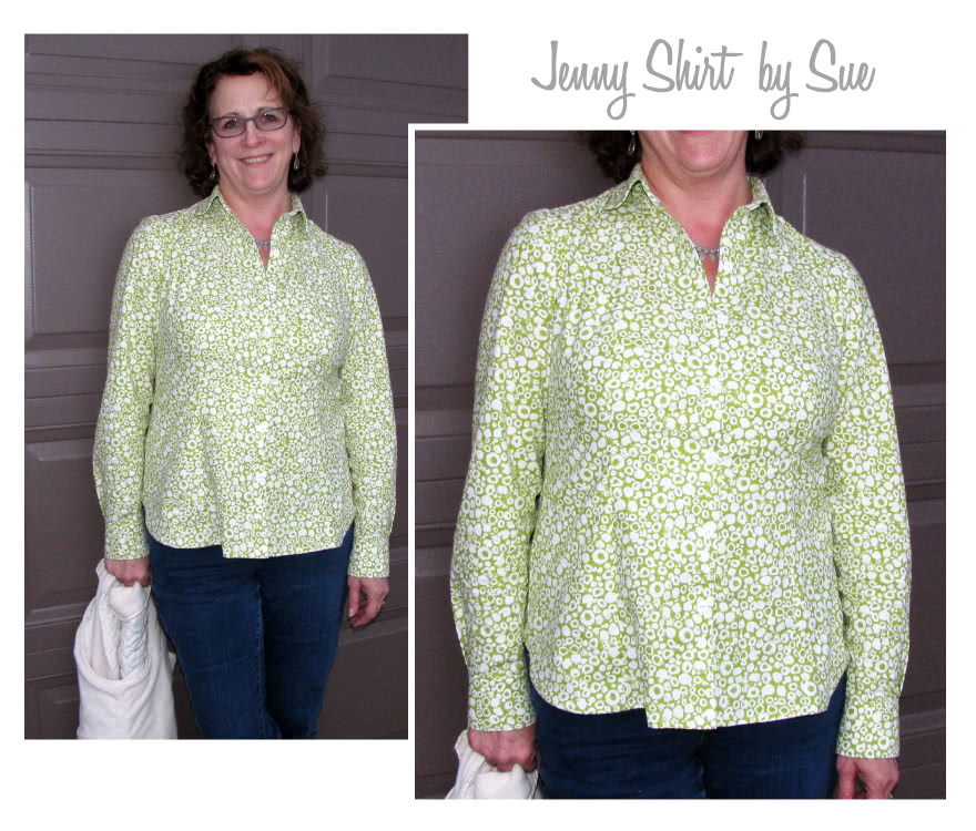 Jenny Shirt Sewing Pattern By Sue And Style Arc - Tailored fitting shirt - great in crisp white