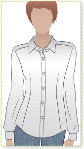 Jenny Shirt Sewing Pattern By Style Arc - Tailored fitting shirt - great in crisp white