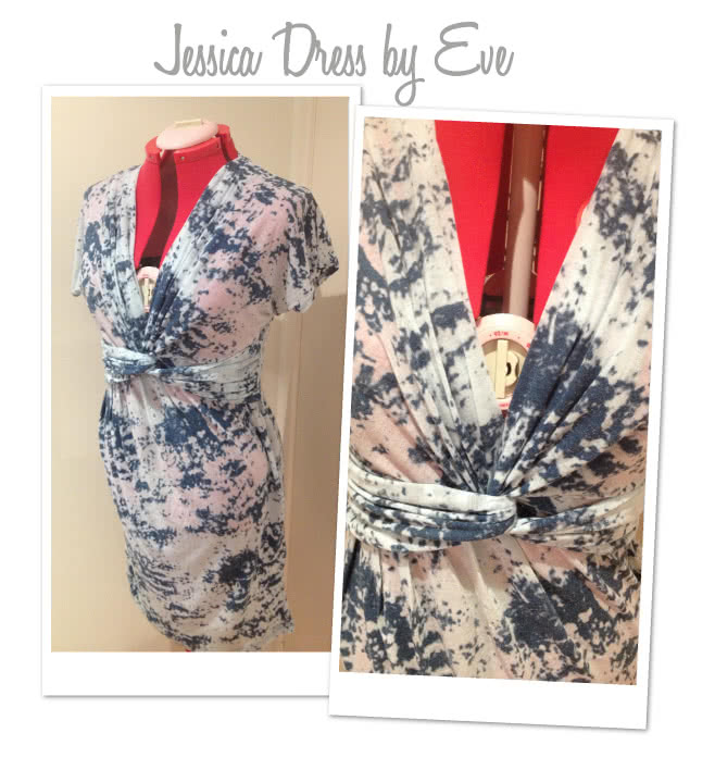 Jessica Dress Sewing Pattern By Eve And Style Arc - Fabulous new look twist dress