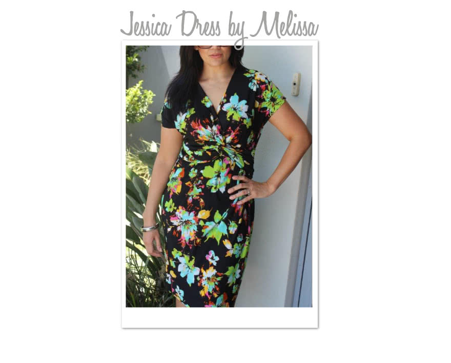 Jessica Dress Sewing Pattern By Melissa And Style Arc - Fabulous new look twist dress