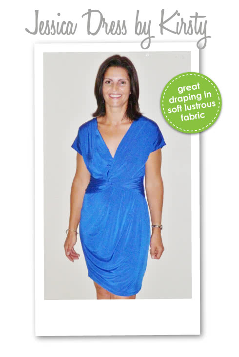 Jessica Dress Sewing Pattern By Kirsty And Style Arc - Fabulous new look twist dress