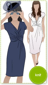 Jessica Dress Sewing Pattern By Style Arc - Fabulous new look twist dress