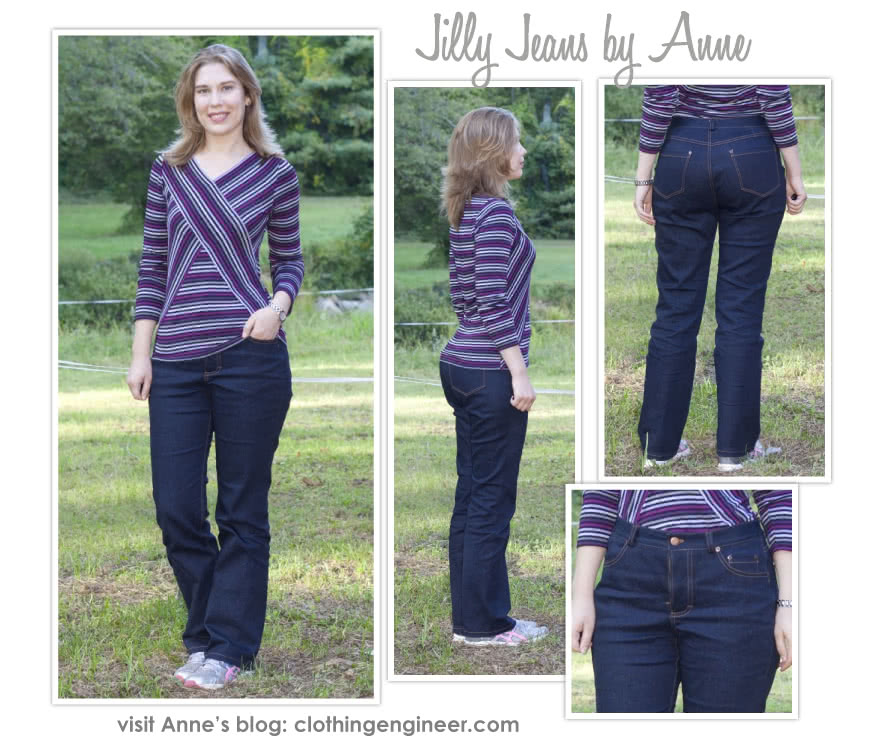 Jilly Jean Sewing Pattern By Anne And Style Arc - A must-have stretch denim basic jean