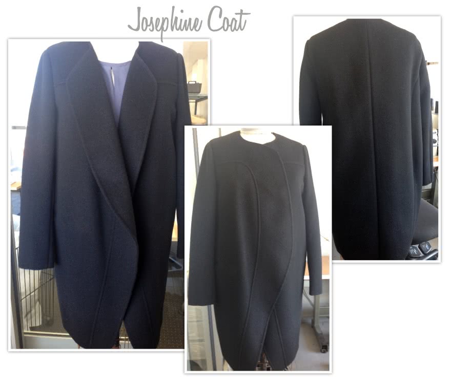 Josephine Coat Sewing Pattern By Style Arc - Cocoon shaped collarless coat