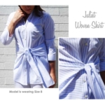 Juliet Woven Shirt Sewing Pattern By Style Arc