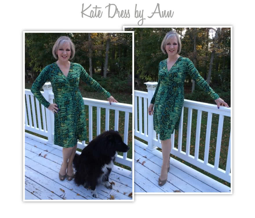 Kate Dress Sewing Pattern By Ann And Style Arc - Fabulous & flattering wrap dress