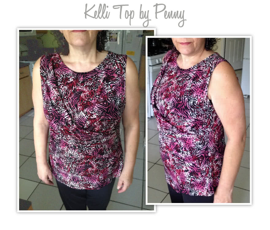 Kellie Jersey Dress / Top Sewing Pattern By Penny And Style Arc - A new twist on the drape dress/top