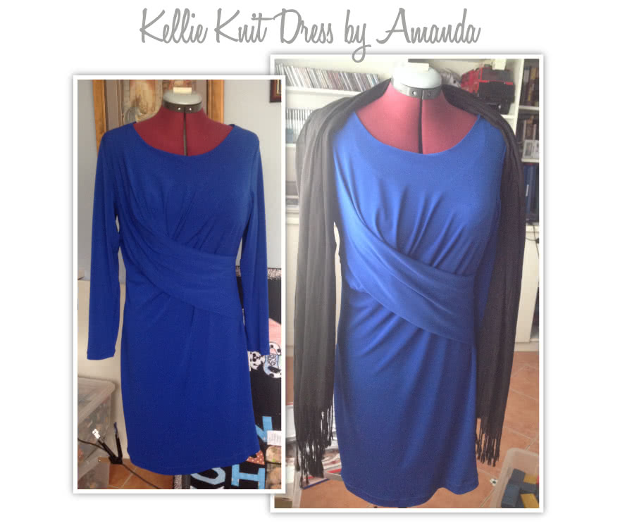 Kellie Jersey Dress / Top Sewing Pattern By Amanda And Style Arc - A new twist on the drape dress/top