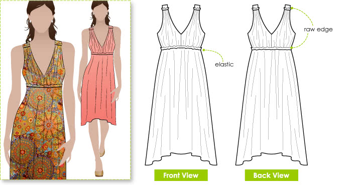 Lazy Daisy Sundress Sewing Pattern - Style Arc