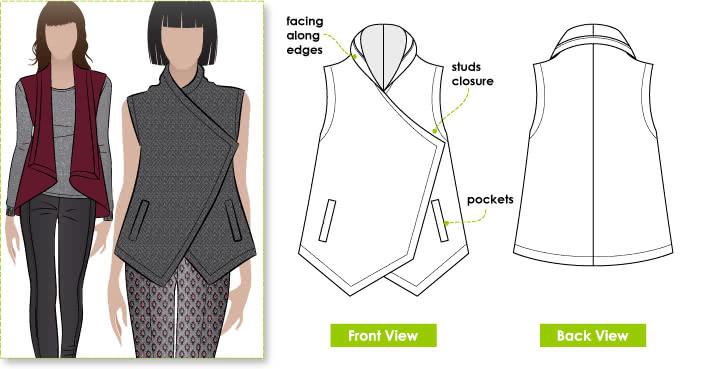 wrap vest top