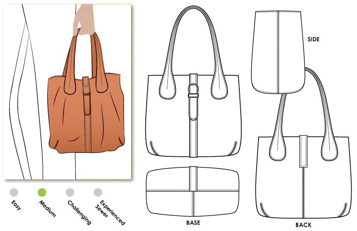 Garment bag sewing optionable pattern