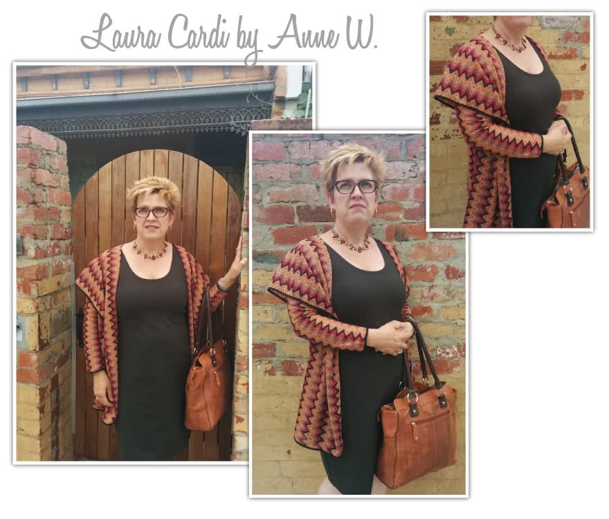 Laura Knit Cardi Sewing Pattern By Anne And Style Arc - Simple shawl collar cardi