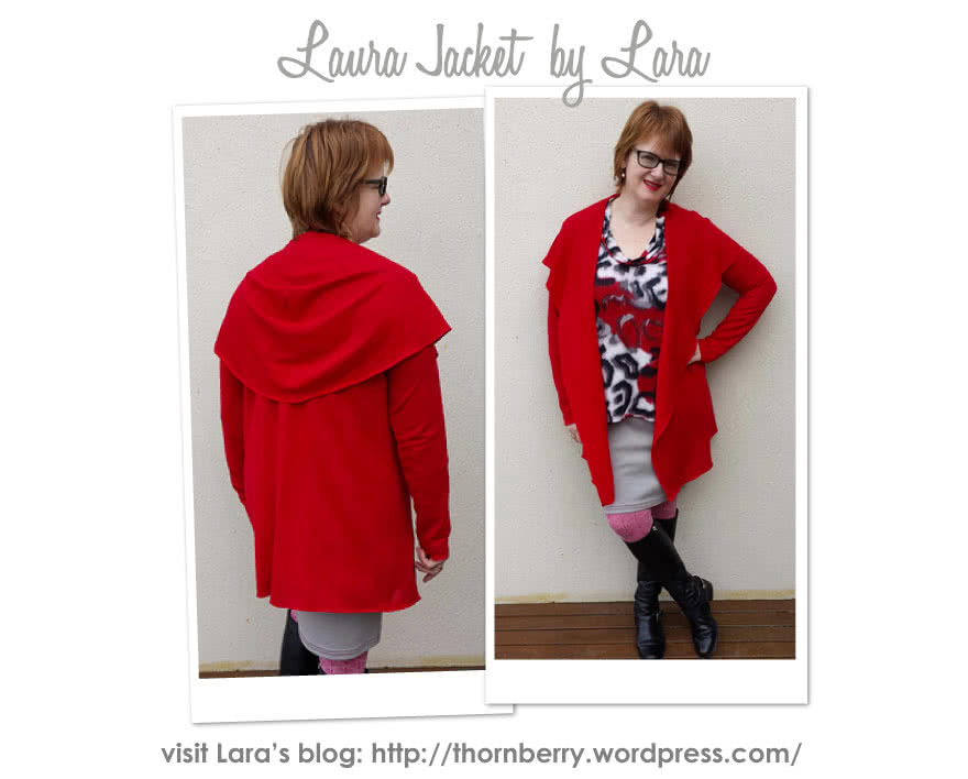 Laura Knit Cardi Sewing Pattern By Lara And Style Arc - Simple shawl collar cardi